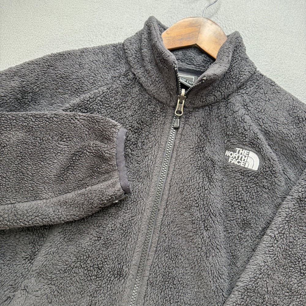 The North Face Osito Fleece Jacket Women M Black Full Zip High Pile Soft Warm